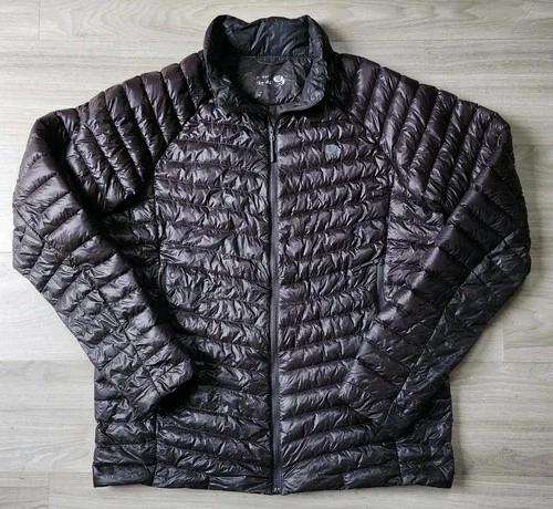 Mountain Hardwear Jacket Men's L Black Ghost Whisperer Goose Down Quilted Puffer - product listing photo