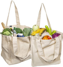 Best Cloth Tote Shopping Bags Heavy Duty  Premium - Reusable Canvas Shopping Ba