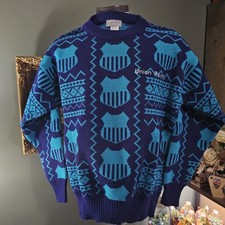 Vintage Union Pacific Made in the USA Sweater Railroad SIZE M
