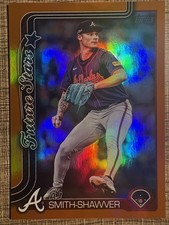 2025 Topps Series 2 Future Stars AJ Smith-Shawver #674 Orange Foil /25