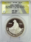 1982 Engelhard Proof Prospector 1 oz Silver ANACS PF66 DCAM Rare