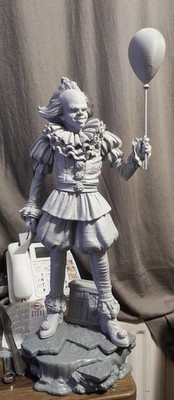 Pennywise 3D-Druck Zenith Studios FDM Modellbausatz im Maßstab 1:4 ungebaut Basis grundiert