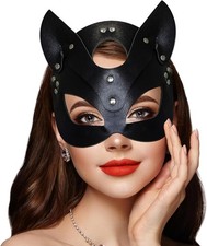 Cat Woman Maske,katzen Maske Kostüm für Damen Fuchs Maske Cat Woman Mask für