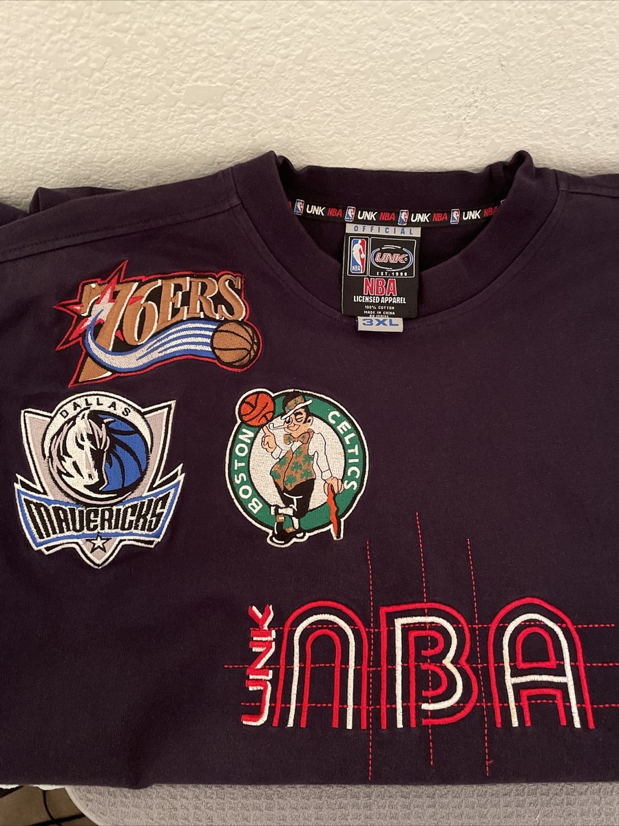 UNK NBA Apparel Multi Team Embroidered Logo Basketball Black