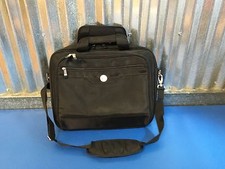 15" DELL Black Nylon Laptop Briefcase Bag with Computer Case Compartment
