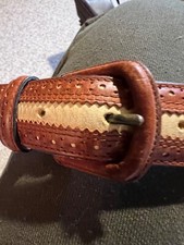RALPH LAUREN BELT hand tooled made in Italy. Never worn