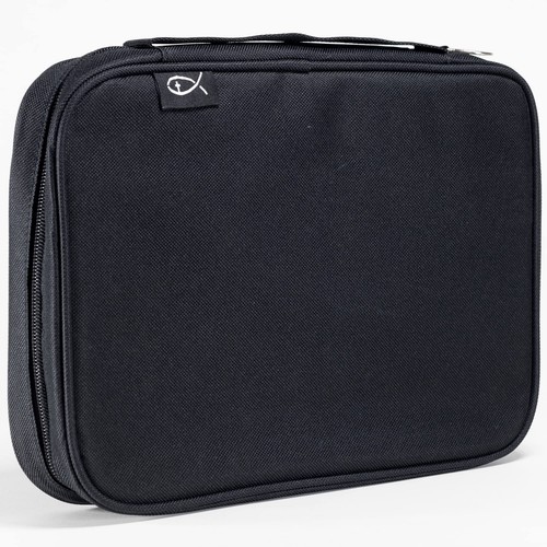 Divinity Boutique, Canvas Bible Case - Black Bible Cover for Men and Women - 