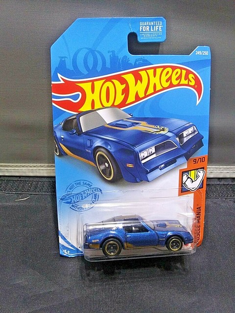 Hot Wheels Hot Bird Muscle Mania Series #9/10 Blue Diecast 1:64 Scale Muscle Car Hot Wheels Hot Bird Muscle Mania Series #9/10 Blue Diecast 1:64 Scale Muscle Car