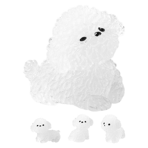 8 Stück Glow-in-the-dark Welpen Ornamente kleiner Hund Figur Figur - Bild 9 von 12