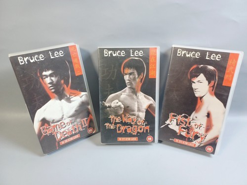 3x Bruce Lee VHS Tapes Fist Of Fury Way Of The Dragon & Game of Death 2 VGC - 第 1/18 張圖片