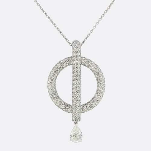 Chanel L'Amour Diamond Pendant Necklace 