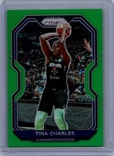 2021 Panini Prizm WNBA #71 Tina Charles Prizms Green