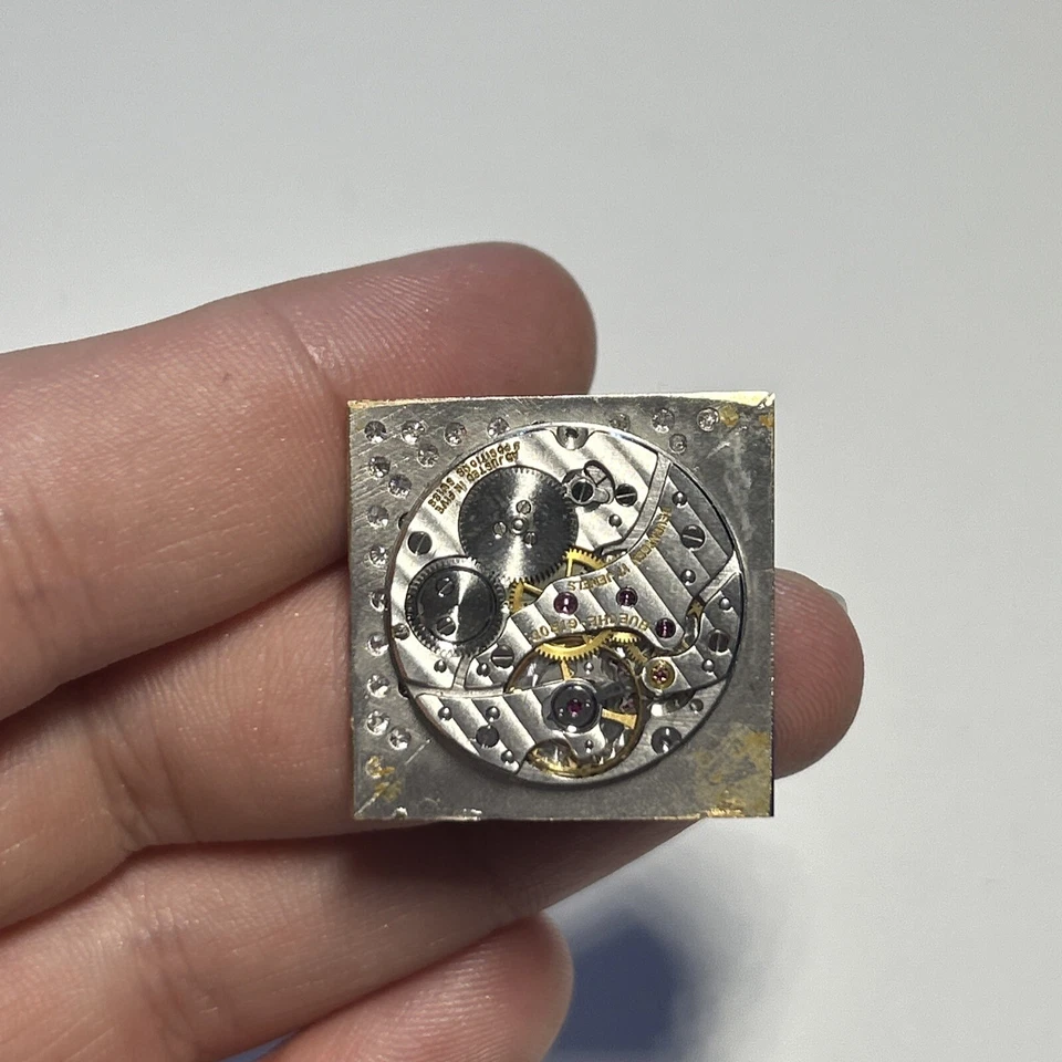 Esfera de lapislázuli BUECHE-GIROD de colección con diamantes 17J 5adj Swiss F.P. Cal 21 Foto 4 de 4