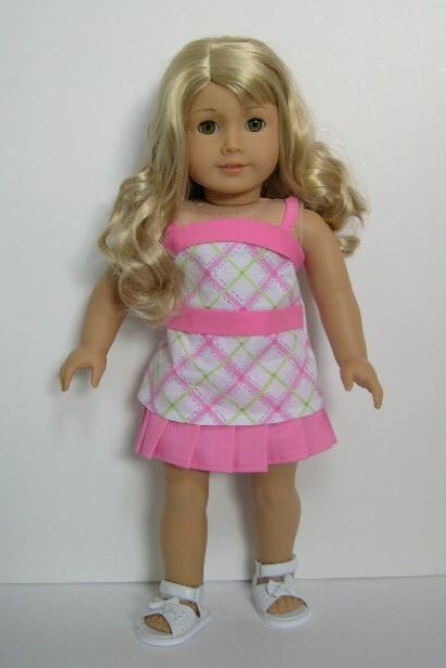 NEW Pink 2pc Skirt Set  for  American Girl Doll