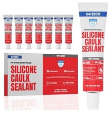 GH1200 18 ML x 8 PCs Silicone Caulk Clear Silicone Sealant Waterproof, Kitchen 