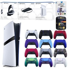 Sony PlayStation 5 Pro Digital Disc Drive Headset Stand Extra Controller