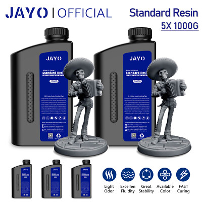JAYO 5KG Dark Gray Resin 3D Printer Low Odor 405nm Rapid UV Resin LCD DLP SLA 8K