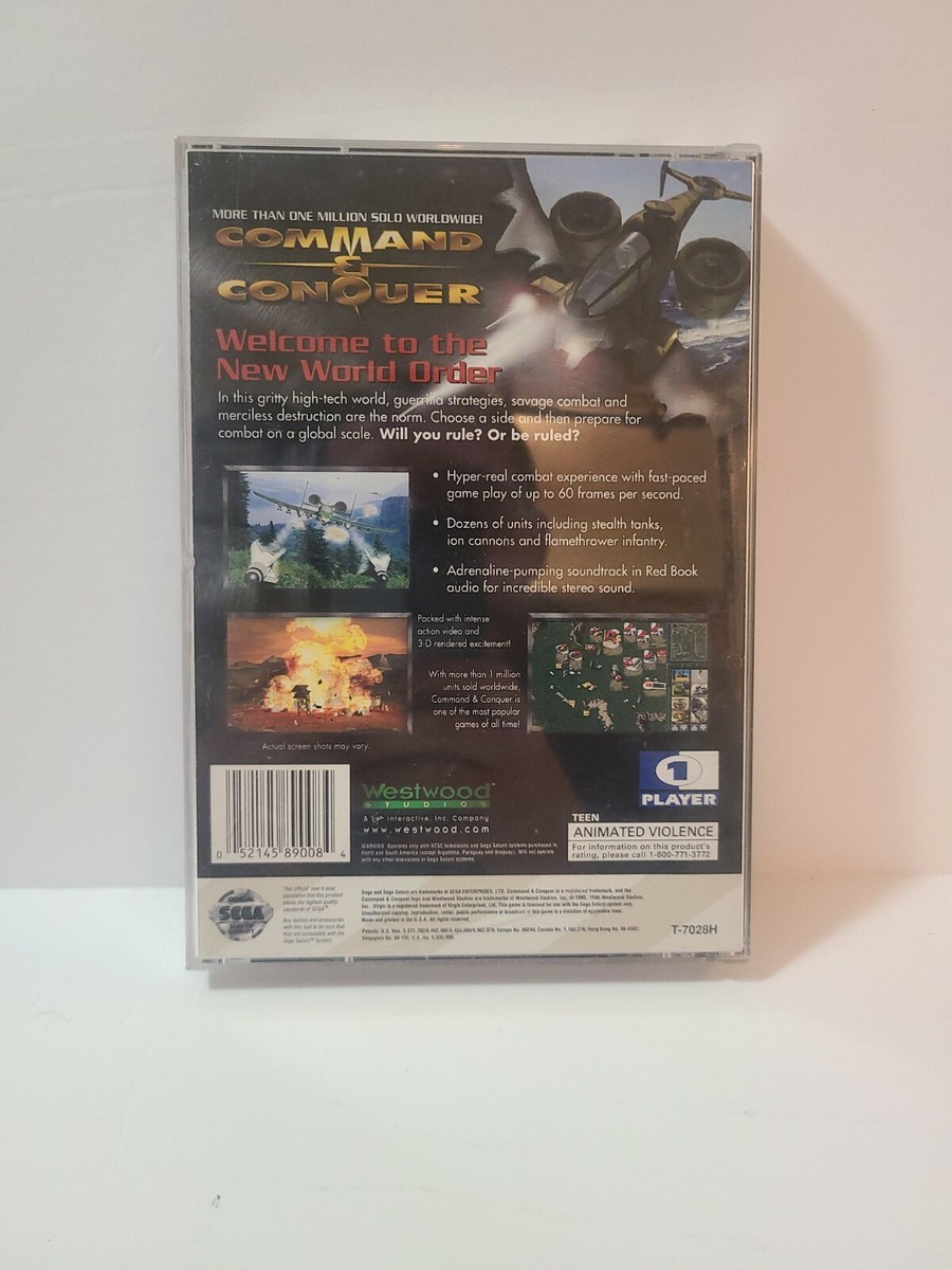 SATURN - Command & Conquer - Original SEGA - USA Version - Manuel et