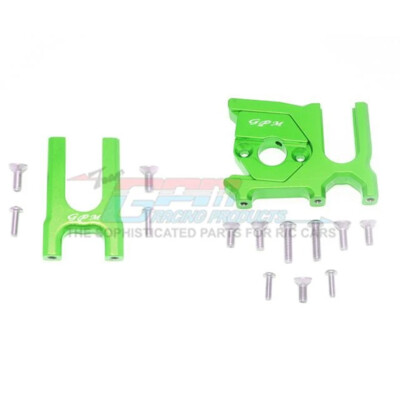NEW GPM Alum Center Diff Front+Rear+Motor Mount Green : Kraton / Outcast /