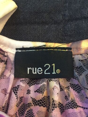 Copripazzo estivo floreale tintura floreale Rue 21 strati arricciati boho taglia large - Foto 3 di 5