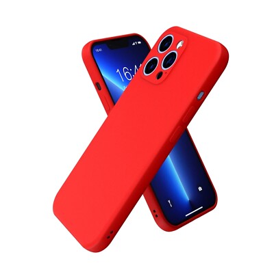Case For iPhone 15 14 Pro Max Plus 13 11 12 XR 7 8 SE Shockproof Cover Silicone