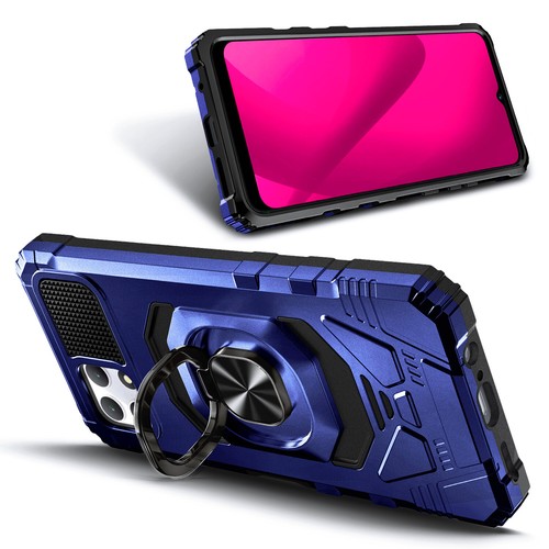 Funda con soporte de anillo a prueba de golpes para T-Mobile Revvl 7/7 Pro 5G + vidrio templado - Imagen 13 de 51