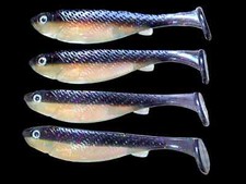 5”  Soft Plastic Paddle Tail Swim bait Fishing Lure in Custom Colors!