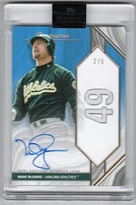 2022 Topps Luminaries Home Run Kings Blue Mark McGwire 1987 Rookie Auto #2/5