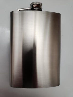 Maxam Stainless Steel 8oz. Pocket Screw Cap Flask Brand New