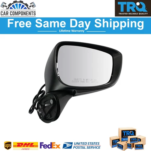 TRQ New Exterior Mirror Power Turn Signal Right Side For 2015-2016 Mazda CX-5
