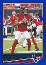 2020 DONRUSS BLUE VARIATIONS DESHAUN WATSON HOUSTON TEXANS PRESS PROOF B4239
