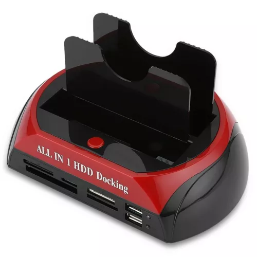 All in 1 Hard Drive Docking Station USB to SATA IDE 2.5" 3.5" SD TF Card Reader - Picture 5 of 8