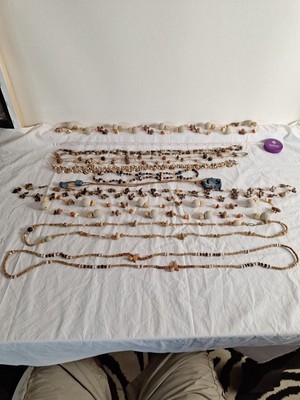 Junk Drawer Beaded jewelry lot  (10 Pieces) 15 To 22 Inches Long Lot # 2