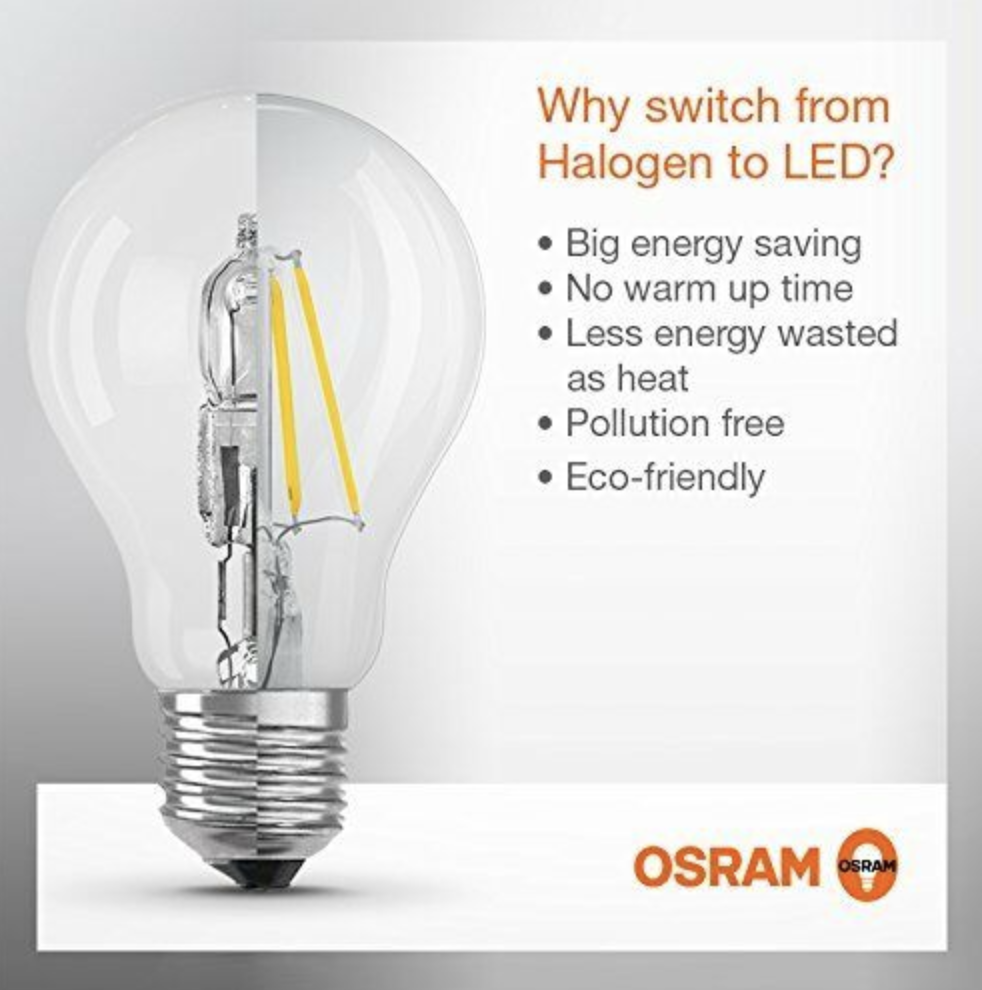 OSRAM LED Base Classic a in Piston Shape With E27 Socket Non 