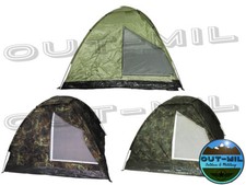 Tenda militare modello Igloo 3 posti campeggio, bosco verde mimetica