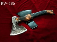 20" Base Camp Forged Carbon Steel Combat Survival Camping Viking Axe RW-186
