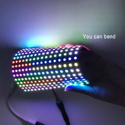 WS2812B RGB Flexible LED Panel Matrix Programmable Display Screen + Controller