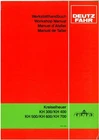 DEUTZ FAHR HAY TEDDER TURNER KH300 KH400 KH500 KH600 KH700 WORKSHOP MANUAL