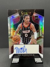 2022-23 Select TyTy Washington Jr /249 Silver Prizm Rookie Signatures #RS-TYW