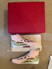 VALENTINO GARAVANI EMBELLISHED SOCK SNEAKERS SIZE 36 6M WATER ROSE 1175