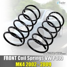 VW Volkswagen Polo Mk4 Front Coil Springs x 2 2001-2009 Road Spring PAIR 1.2 1.4