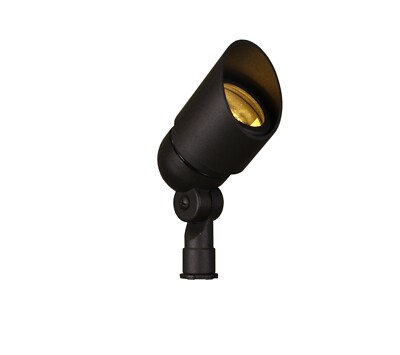  LED 6 Watt Low Voltage Landscape Lighting -  Pro. Up Light Spot In Black Finish