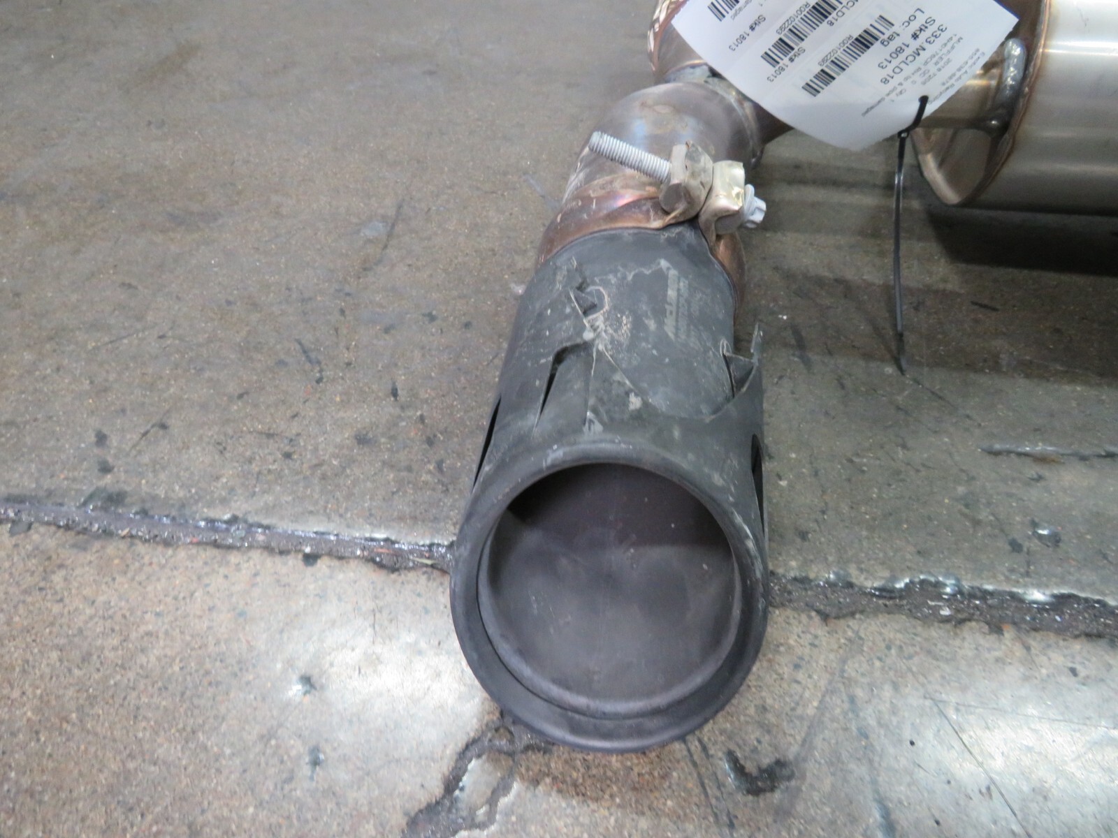 Mclaren 720S, RH, Right, Muffler, Dmg Tip and Pipe, Used, P/N 14H0176CP