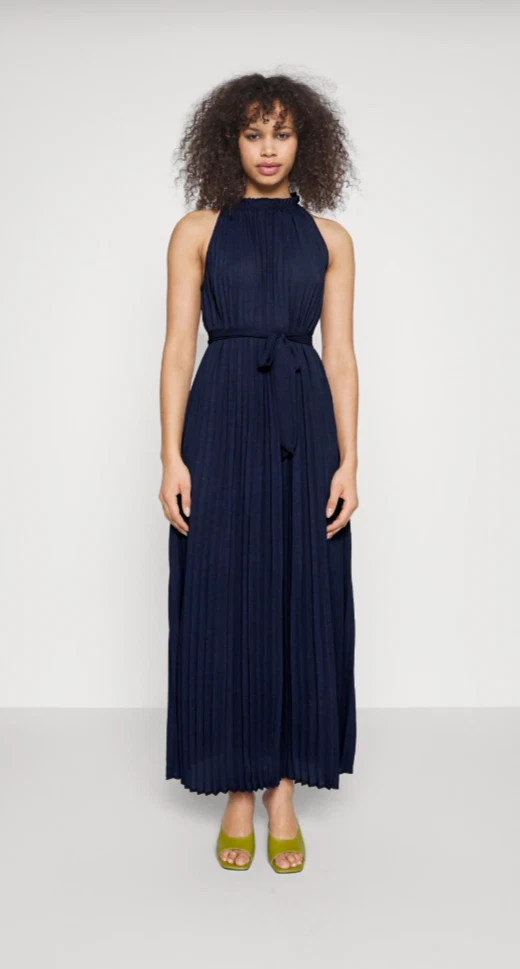 Vero Moda Women s Navy Blue VMSARA HALTER NECK ANKLE DRESS WVN
