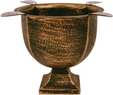 Stinky Cigar Ashtray, Box-Pressed, Deep Bowl, Windproof, Copper Black