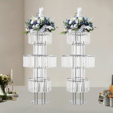 2pcs Acrylic Flower Stand 5-tier Elegant Flower Stand For Party Weddings