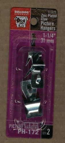 4 Packs of CLAW Picture Hangers w/ installation Instructions (8 hangers total) - Picture 2 of 3