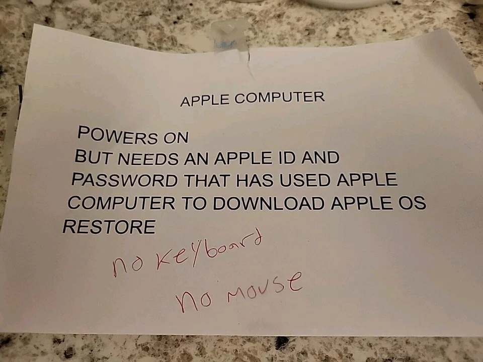 Apple iMac 20" Mac OS X Intel Core 2 Duo E8135 2.4 GHz 1GB RAM 250GB Parts Only - Image 3 of 3