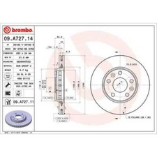 BREMBO 2X Disco De Freno Delante 280 Ventilado Para Renault Zoe BFM