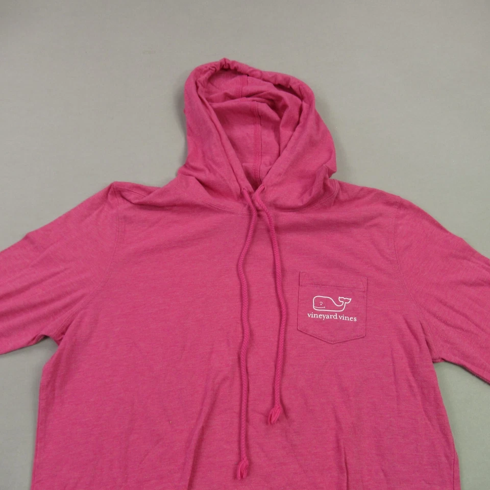 Moletom com capuz Vineyard Vines meninas manga média longa academia leve rosa - Imagem 3 de 4